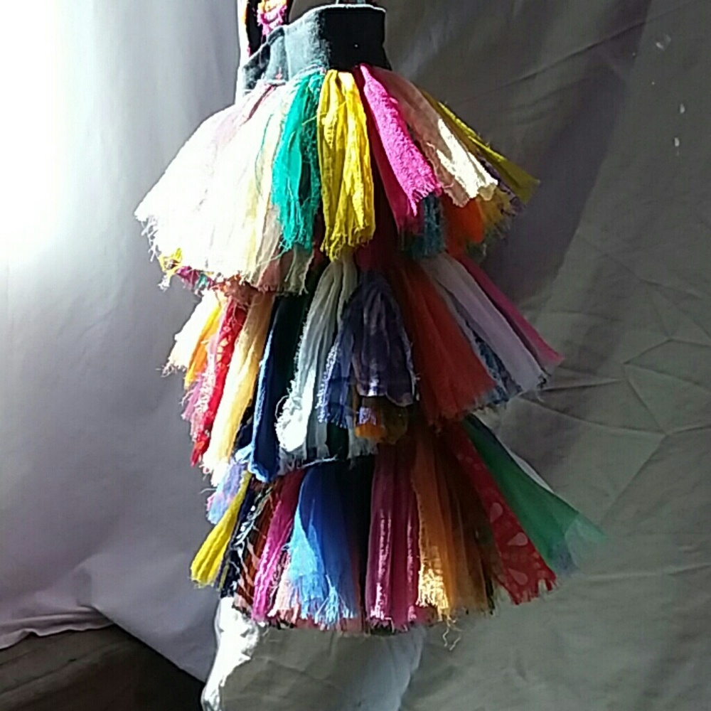 ❤ Funky Fabric Fringe Fabulous Festival Bag - Picture 7 of 8